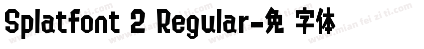 Splatfont 2 Regular字体转换